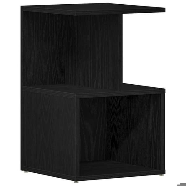 Maison Exclusive - Natbord Sort eg 35 x 35 x 55 cm Ingeniørtræ