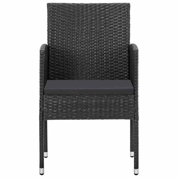 Maison Exclusive - Trädgårdsset 9 delar Svart Svart