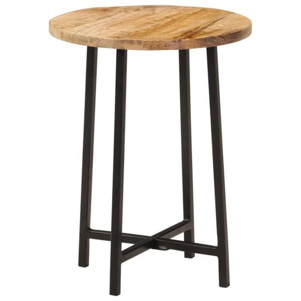 Maison Exclusive - Soffbord 35x35x45 cm av solid mangoträ och järn