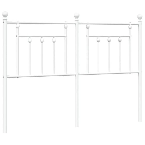 Maison Exclusive - Erstatnings hovedgærde metal hvid 150 cm