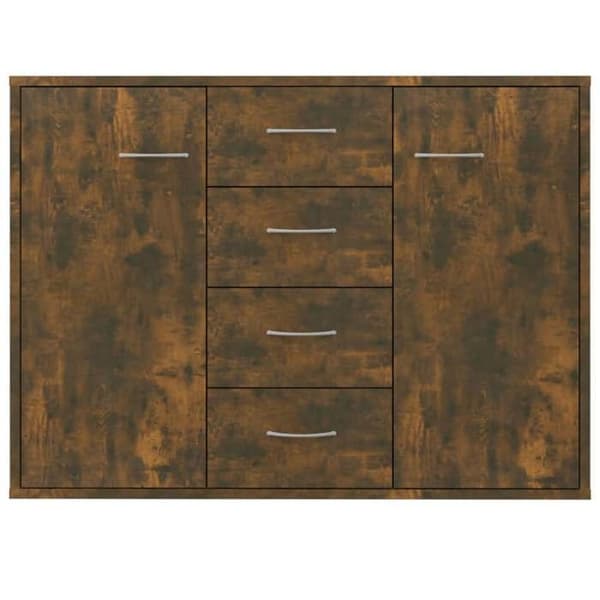 Maison Exclusive - Buffé Ek rökt 88x30x65 cm Ingenjörsträ