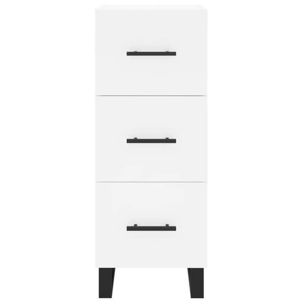 Maison Exclusive - Vit buffé 34,5x34x90 cm ingenjörsträ