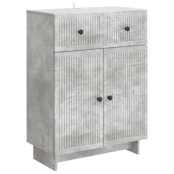Maison Exclusive - Buffet Grå beton 66 x 34,5 x 90 cm Ingeniørtræ