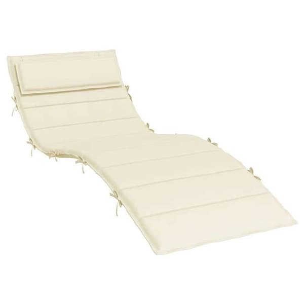 Maison Exclusive - Långfällstolskudde crème 180x60x4 cm oxfordtyg Grädde