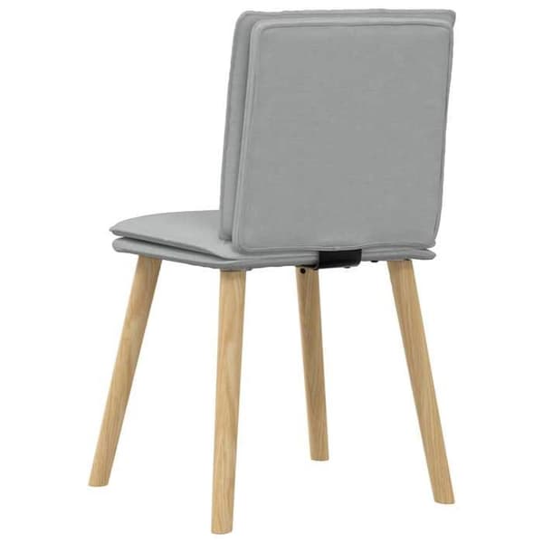 Maison Exclusive - Matstolar set om 6 ljusgrå tyg