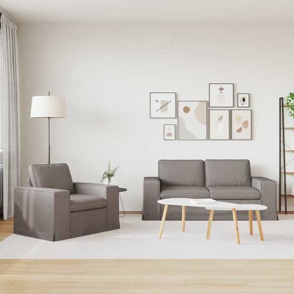 Maison Exclusive - Sæt af 2 sofaer Taupe stof