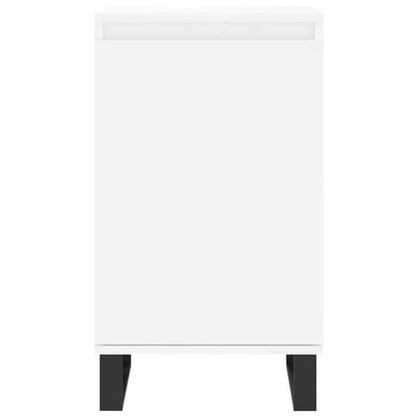 Maison Exclusive - Vit buffé 40x35x70 cm i ingenjörsträ
