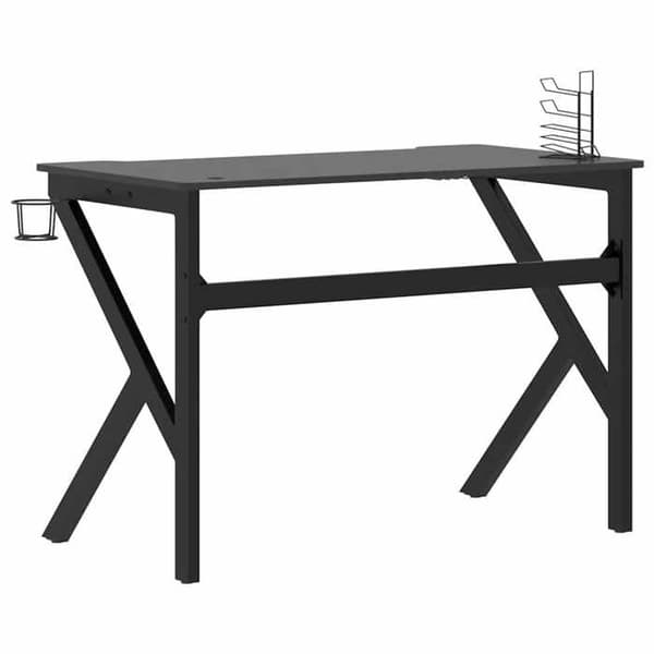 Maison Exclusive - Spilbord med K-formede ben Sort 110x60x75 cm