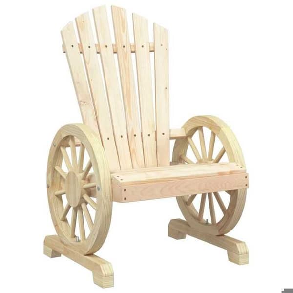 Trädgårdsstolar - EXKLUSIVT HEM - Adirondack - Massivt granträ - Set om 4 - Ergonomisk sits