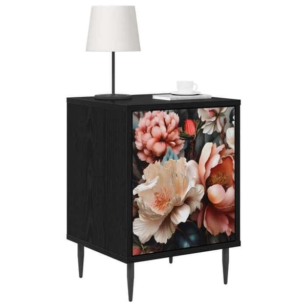 Maison Exclusive - Natbord BORNE Sort eg 36 x 33 x 51 cm