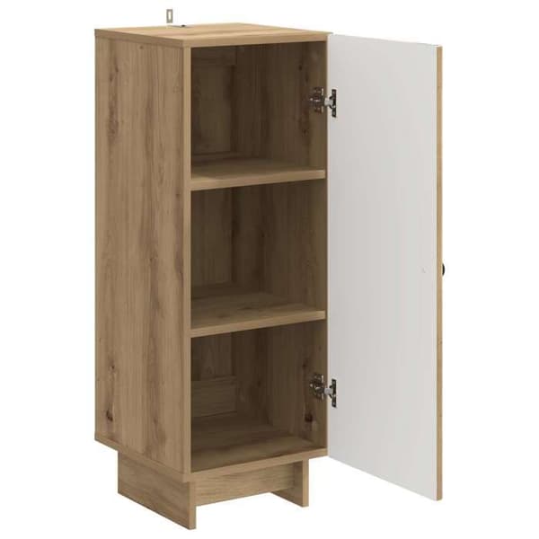 Maison Exclusive - Buffé Ek hantverk 33 x 34,5 x 90 cm Ingenjörsträ
