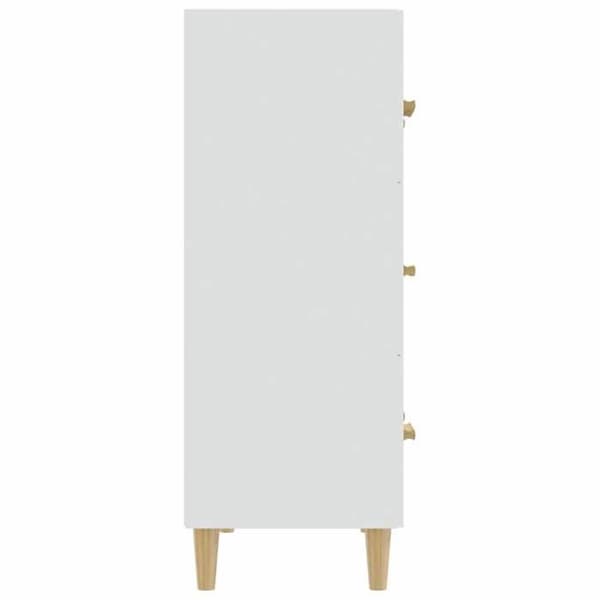 Maison Exclusive - Buffé Vit 70x34x90 cm Ingenjörsträ Vit