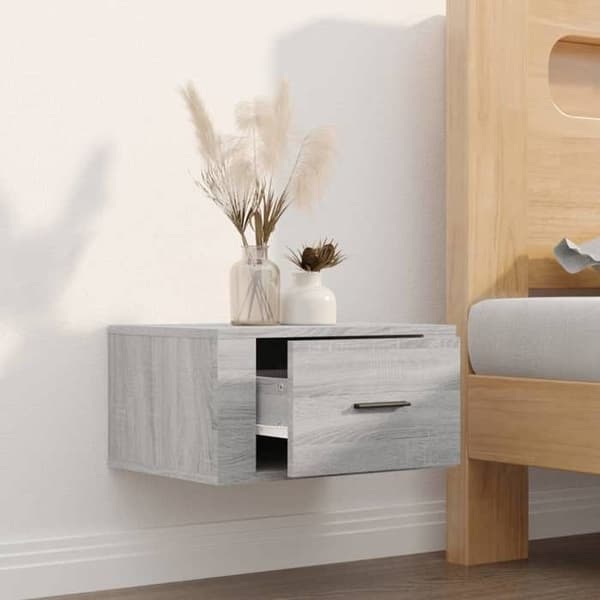 Maison Exclusive - Sonoma harmaa seinäyöpöytä 50x36x25 cm Sonoma grå