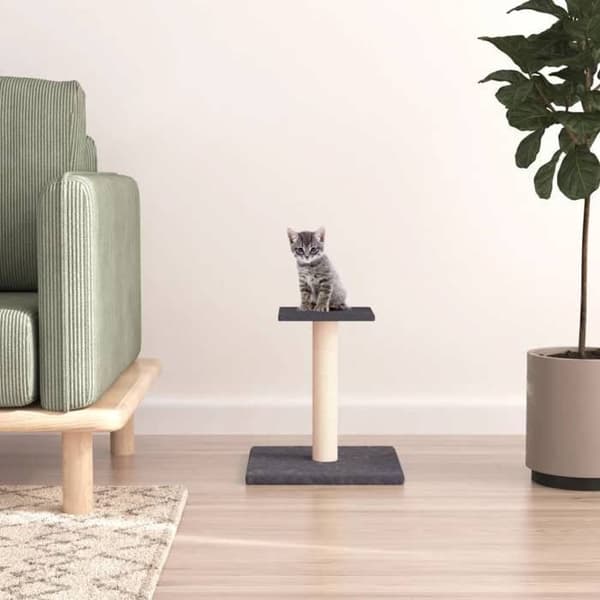 Maison Exclusive - Kattträd med plattform mörkgrå 38 cm mörkgrå
