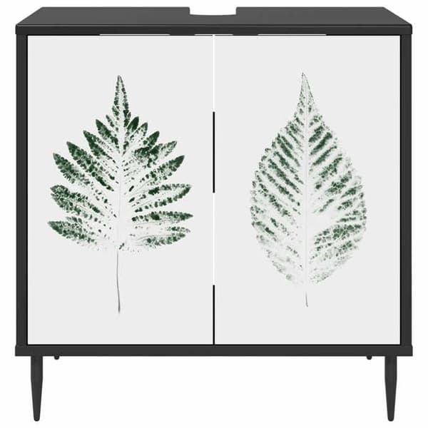 Maison Exclusive - Badeværelsesskab HANAU Sort eg 60 x 40 x 61 cm