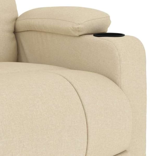 Maison Exclusive - Massagefåtölj Creme Tyg