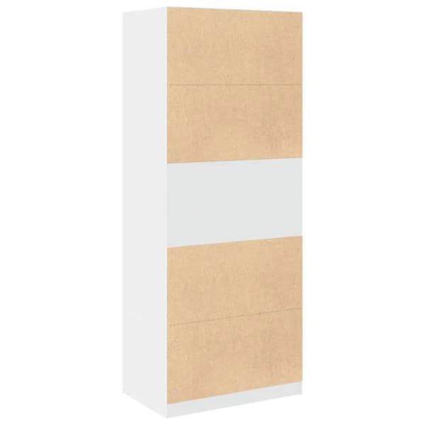 Maison Exclusive - Vit garderob 80x50x200 cm ingenjörsträ
