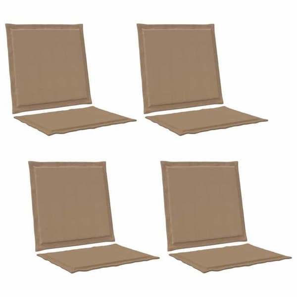 Maison Exclusive - Sæde- og rygpuder Polyester Taupe 47 x 45 x 2 cm Mol