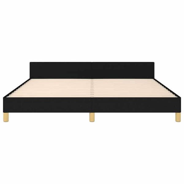 Maison Exclusive - Sengestel uden madras sort 160x200 cm stof