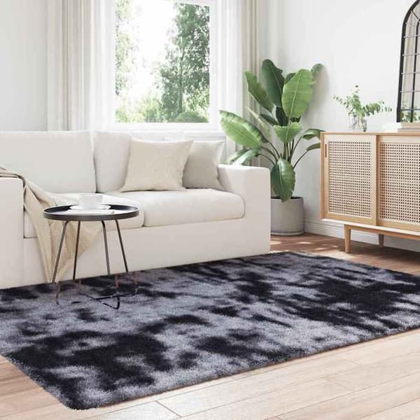 Shaggy tæppe - MAISON EXCLUSIVE - NAVARRA - mørkegrå - 130x200 cm - skridsikker mörkgrå