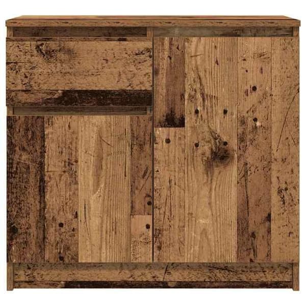 Maison Exclusive - Buffet med skuffe gammel træ 71x35x65 cm ingeniørtræ