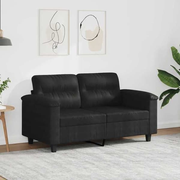 Maison Exclusive - 2-personers sofa Sort 120 cm Mikrofiber stof