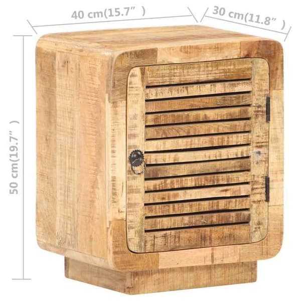 Maison Exclusive - Natbord 40x30x50 cm Ubehandlet mango træ