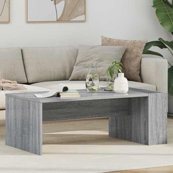Bord - EKSKLUSIV HUS - Grå Sonoma - Ingeniørtræ - Rektangulær - 95x50x34 cm Gris Sonoma