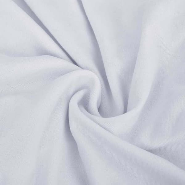 Maison Exclusive - Utsträckbar sofföverdrag för 4 platser Vit Jersey av polyester