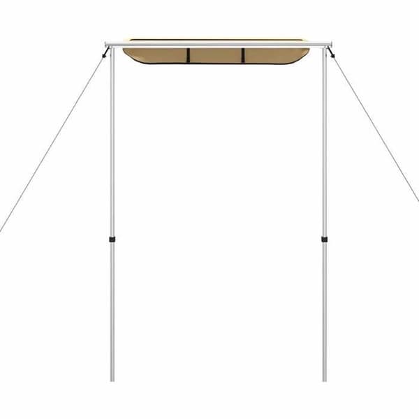 Maison Exclusive - Campingbil och husvagnsmarkis 1,2x2x2,15 m Beige
