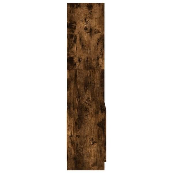 Maison Exclusive - Høj buffet i røgfyret egetræ 63x33x140 cm ingeniørtræ