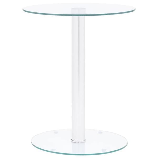 Maison Exclusive - Transparent Sofabord 40 cm Hærdet Glas