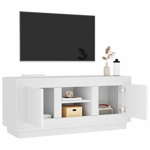 Maison Exclusive - TV-möbel vit 102x35x45 cm ingenjörsträ