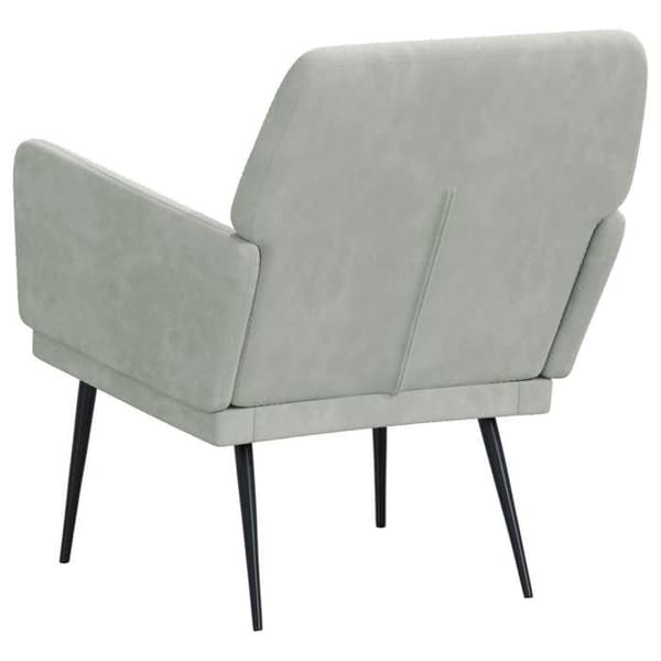 Maison Exclusive - Ljusgrå fåtölj 62x79x79 cm Sammet
