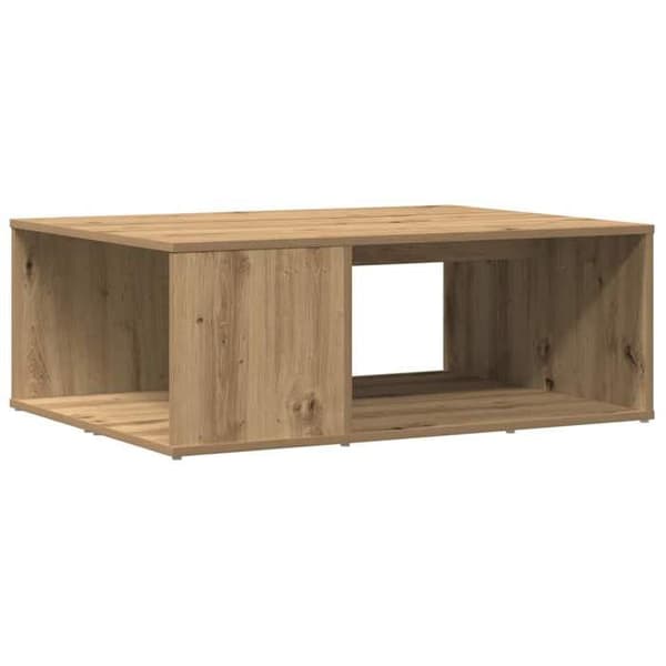Maison Exclusive - Håndlavet egetræsbord 90x67x33 cm i ingeniørtræ Ek