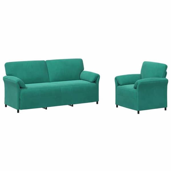 Maison Exclusive - Sæt af 2 Sofaer Turquoise Velour