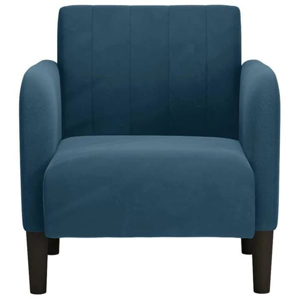 Maison Exclusive - Sofa stol med armlæn i blå velour 54 cm