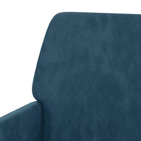 Fåtölj - EXKLUSIV HEM - 62x79x79 cm - Sammet - Blå - Metallstruktur Blå