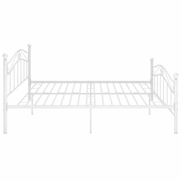 Maison Exclusive - Sängram Vit Metall 180x200 cm
