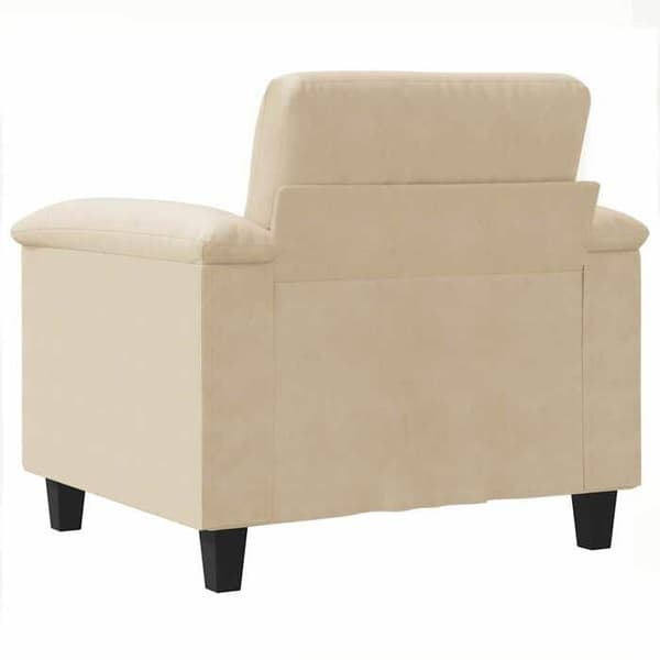 Maison Exclusive - Creme sofa stol 60 cm mikrofiber stof