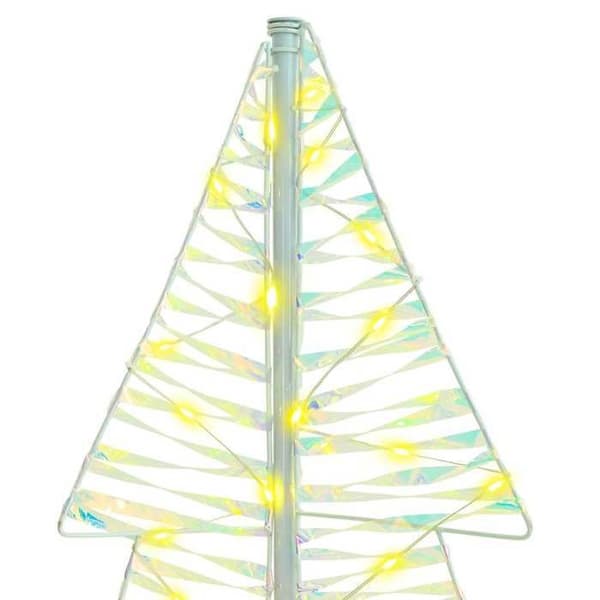 Juletræ - EKSKLUSIV HUS - 150 cm - 160 LED - Varm hvid - USB-strøm Vit varm