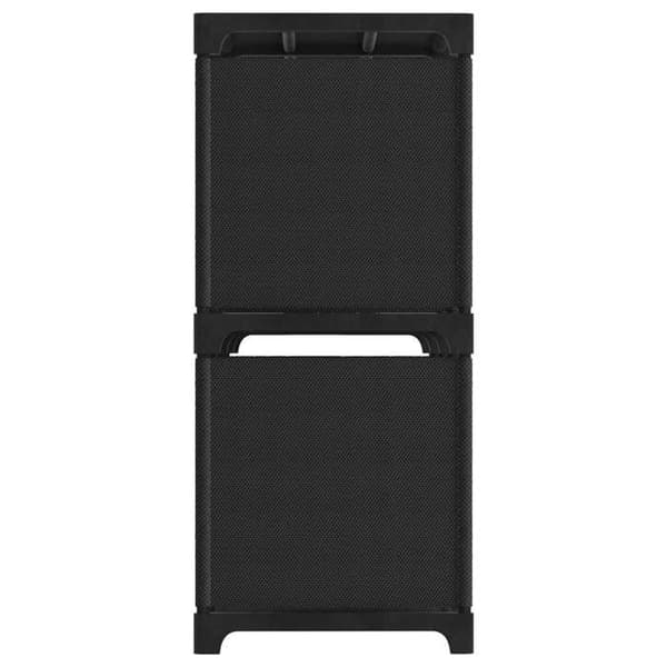 Maison Exclusive - Displayhylde 5 kuber Sort 103x30x72,5 cm Stof