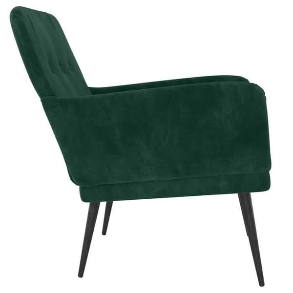 Maison Exclusive - Tummanvihreä nojatuoli 62x79x79 cm sametti
