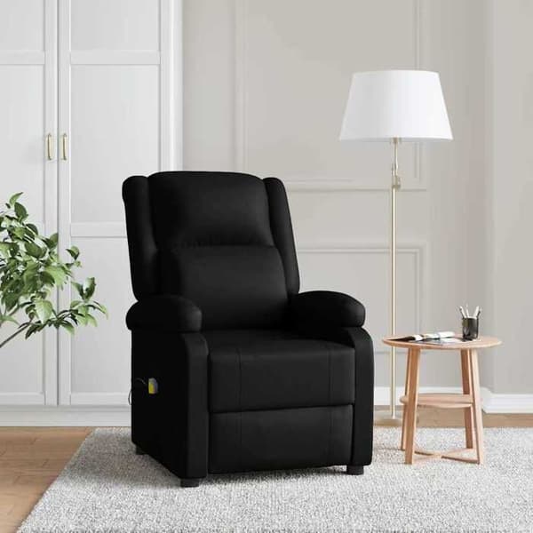 Maison Exclusive - Sort Massage Stole i Kunstlæder