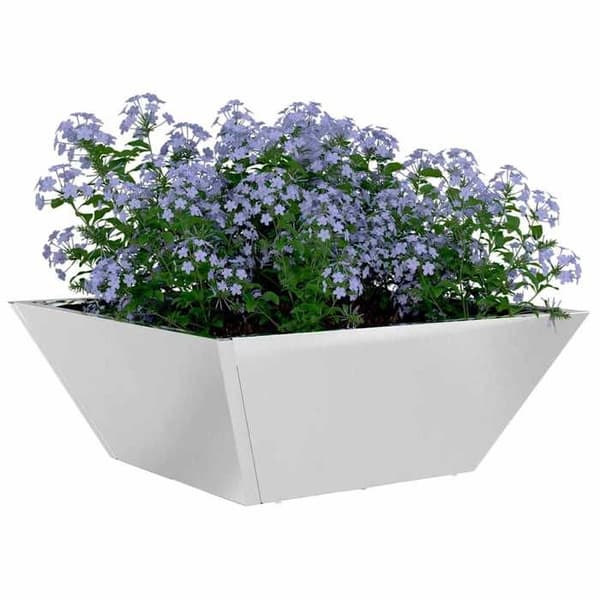 Maison Exclusive - Trädgårdskrukor 5 st Silver 40 x 40 x 15 cm
