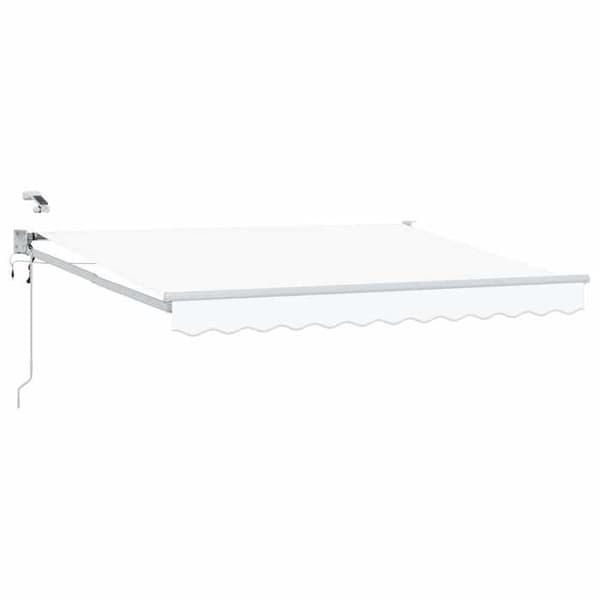 Fällbart tak - EXKLUSIV HEM - 3 x 2,5 m - Vit - Aluminium - LED & väder sensor Vit