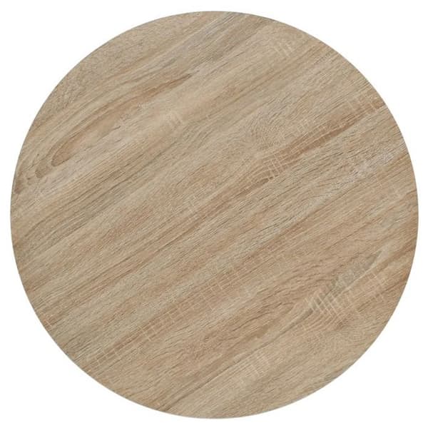 Maison Exclusive - Bistrobord MDF och stål Rund 60 x 75 cm Ekfärg