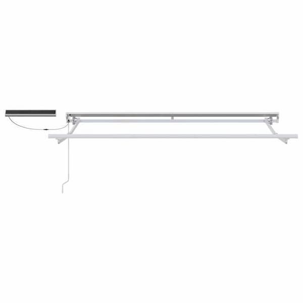 Maison Exclusive - Elektrisk utdragbar markis Vit 3,5 x 2,5 m