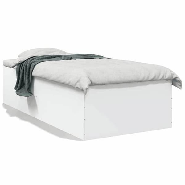 Sängram - EXKLUSIV HEM - 100 x 200 cm - Vit - Trä (spånskivor) - Ribbor ingår Vit