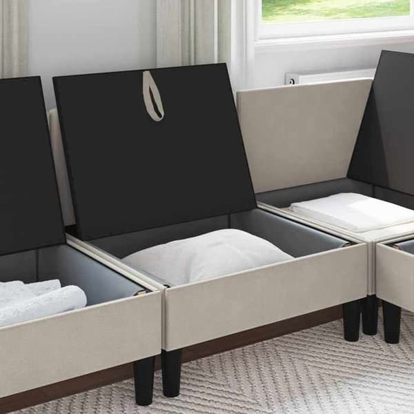 Maison Exclusive - Central sofa med opbevaring Avoine Velour
